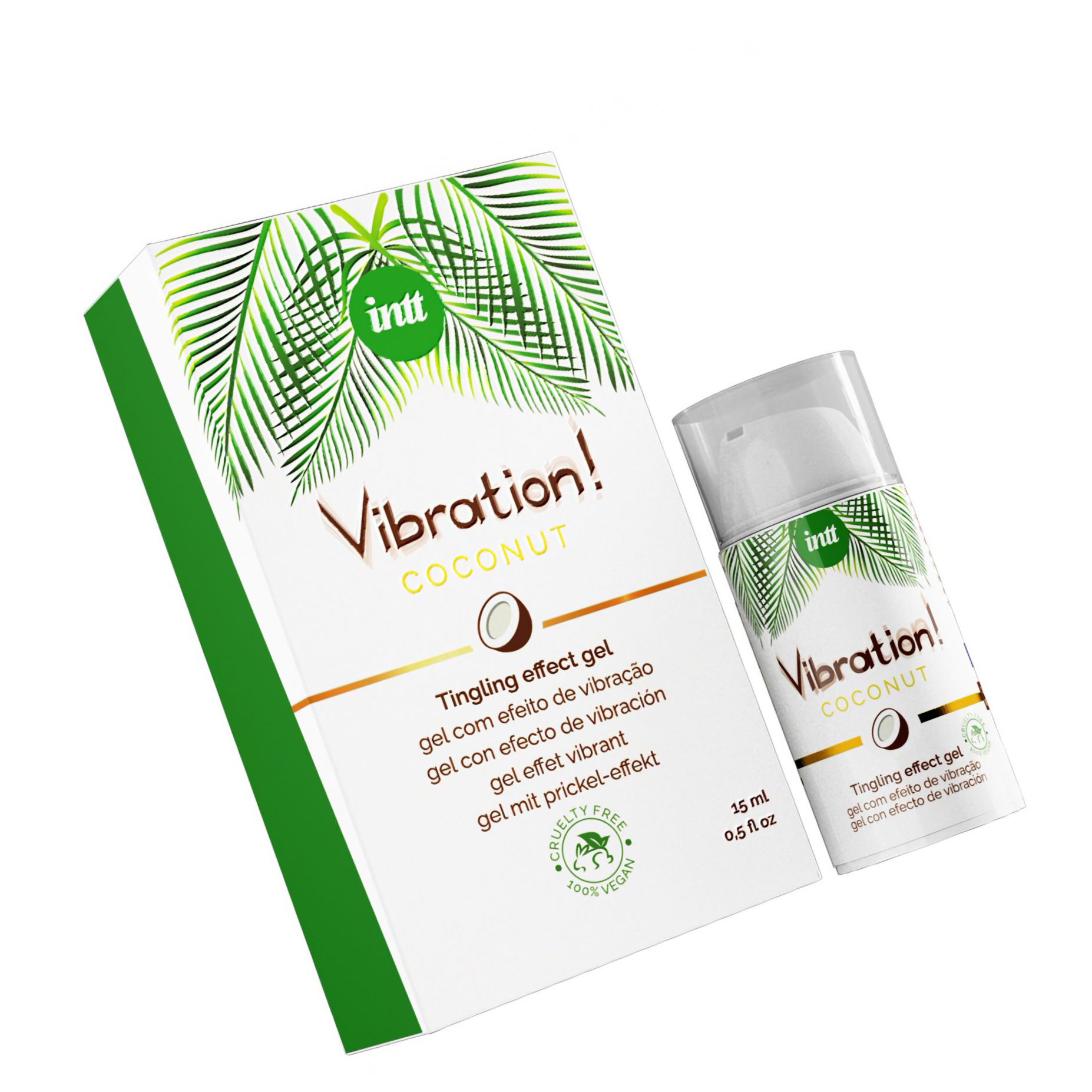 Gel Vibration Coconut Vegan Airless Bottle