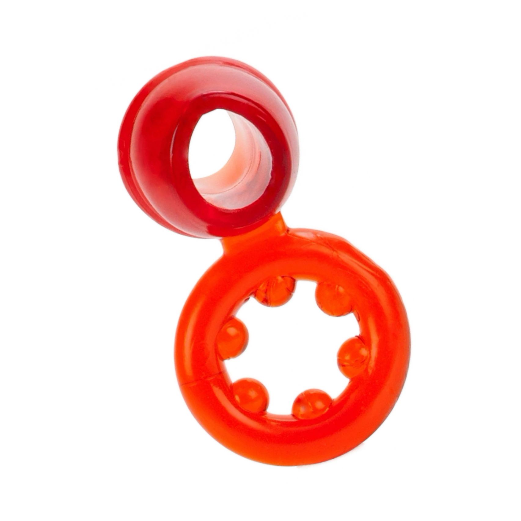 Inel Penis Dual Support Magnum Roșu