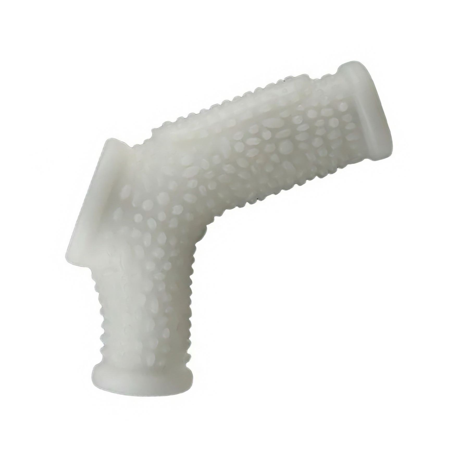 Lovetoy Knights Ring – Inel Vibrant cu Manșon TPE +45% Alb