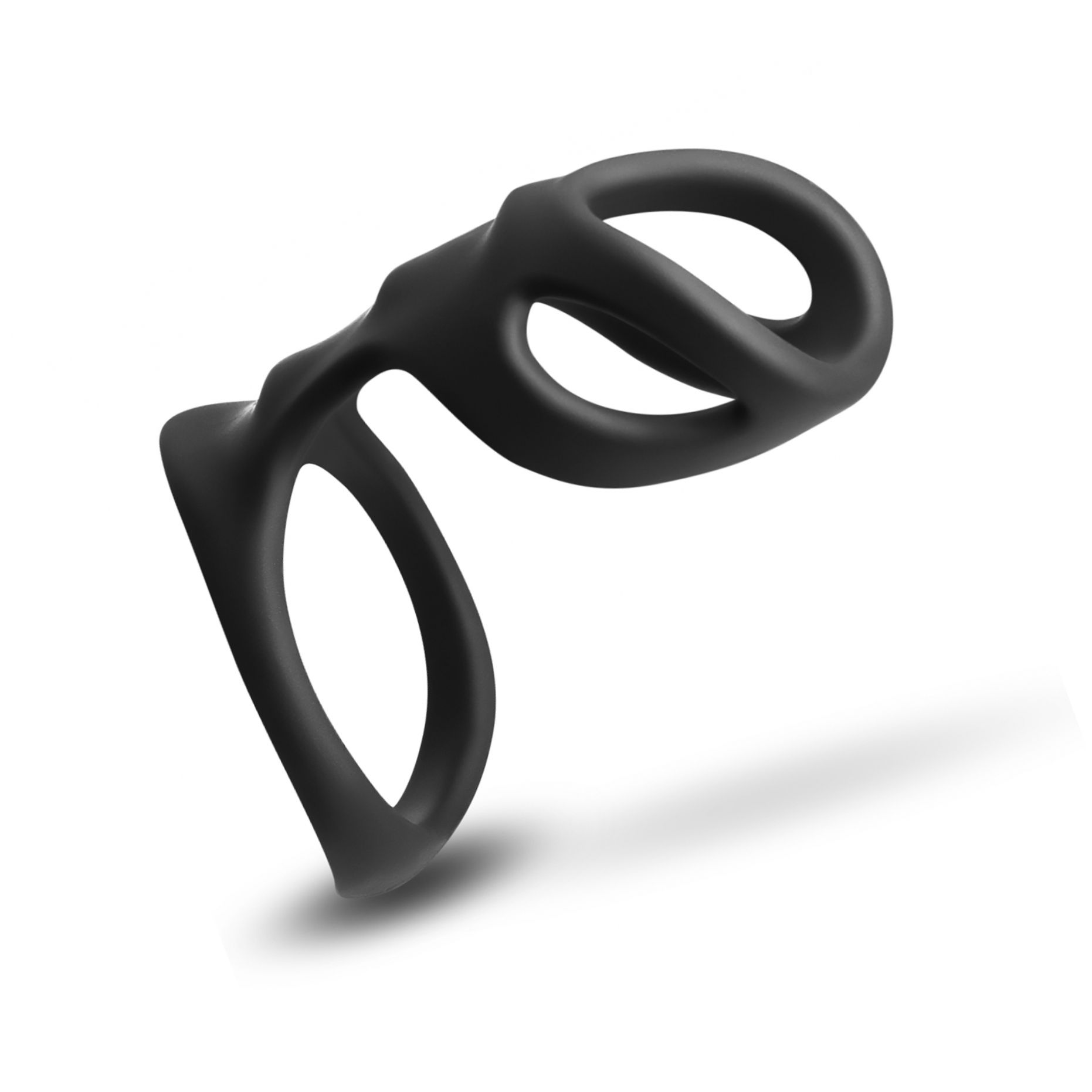 Renegade Boost Black Inel Penis Din silicon Negru