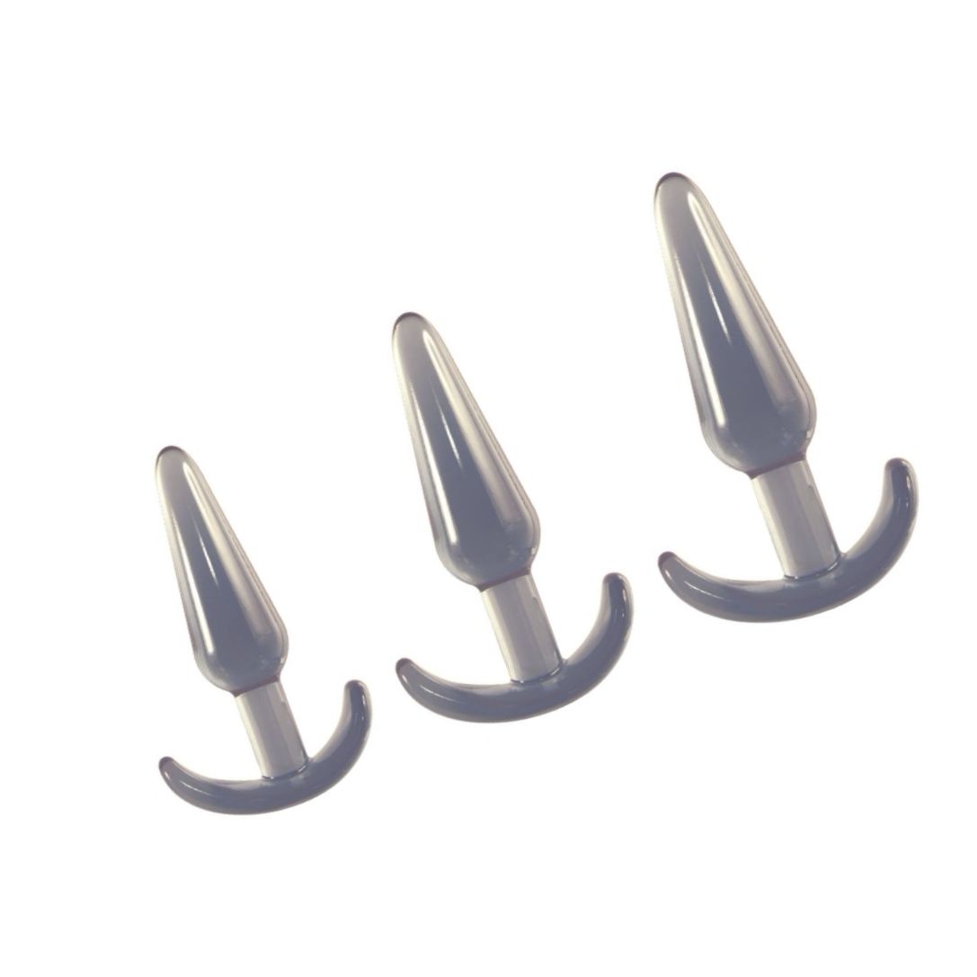 Set NMC 3 Dopuri Anale Conice Introducere Treptată Transparent