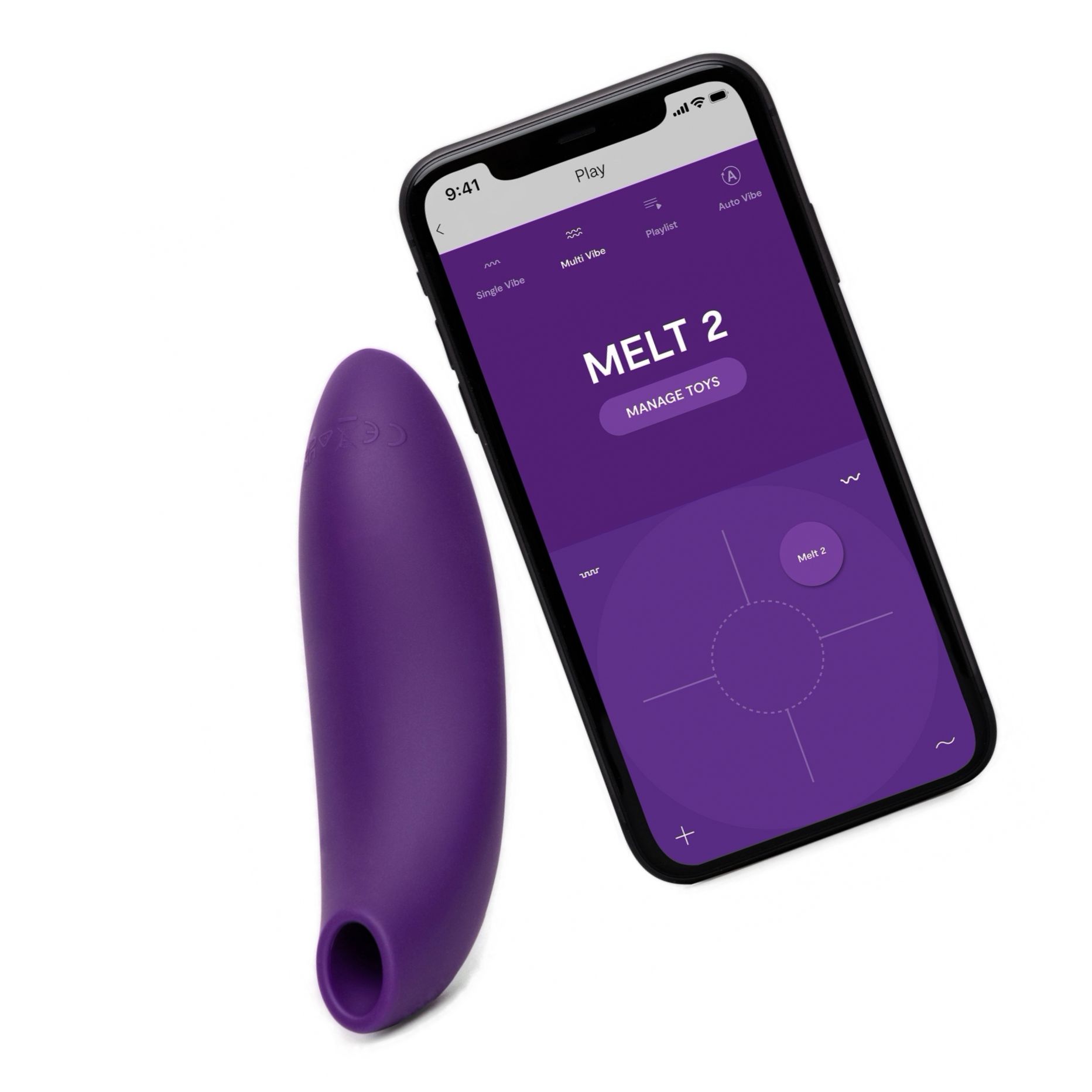 We Vibe Melt 2, Stimulator Clitoridian cu Aer, 12 Nivele Mov