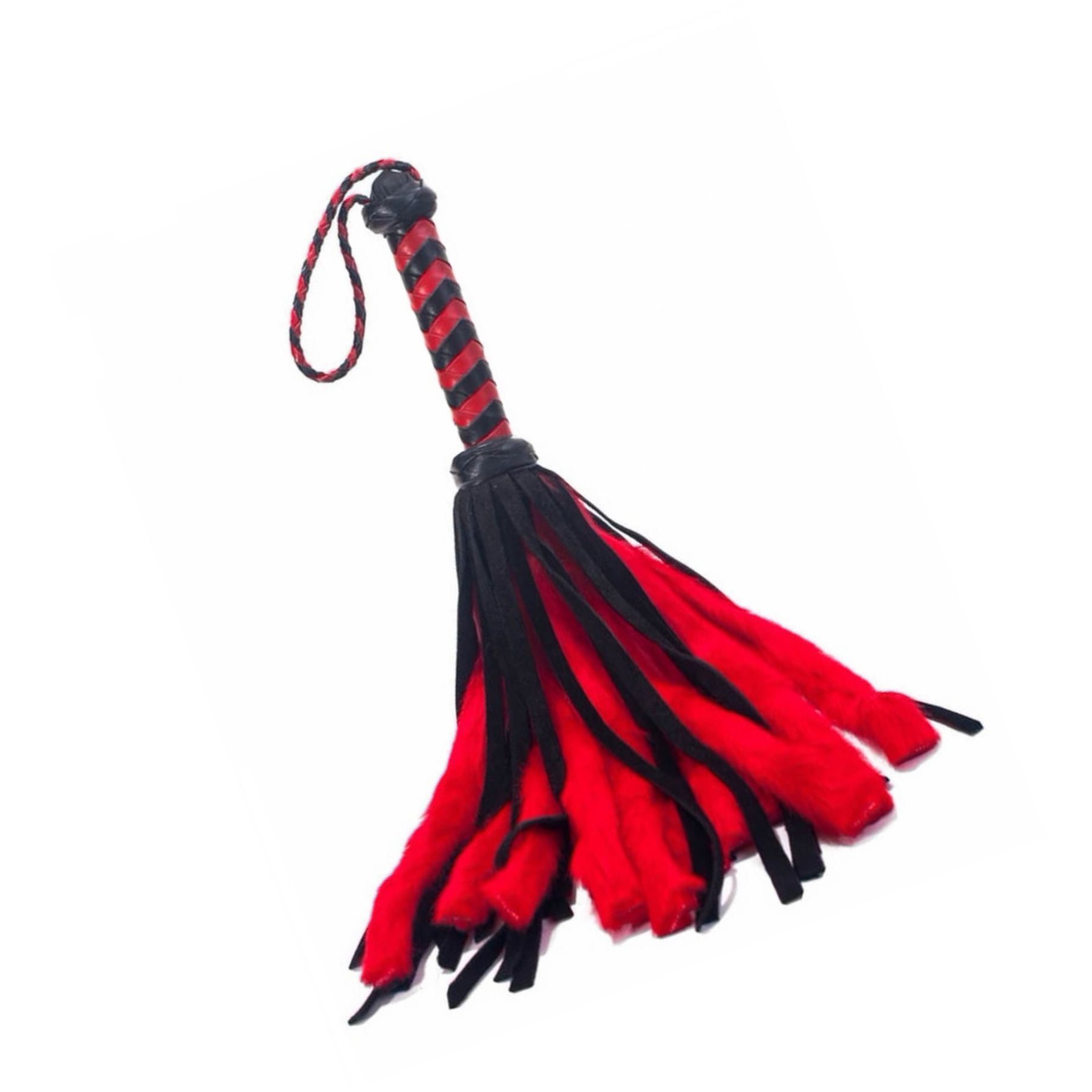 Bici Piele Mini Flogger Rosu