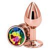 Anal Plug Rear Assets Rose Gold S Multicolor