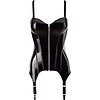 Corset Black Level Vinyl Angelica Negru 2XL