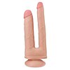 Dildo Dublu Cu Ventuza Skinlike Soft Natural