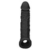 Prelungitor Penis Sleeve RealRock 21cm Negru